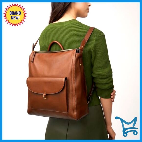 Leather Convertible Backpack Purse, Adjustable Straps, 13x5x14 Inches main image 7